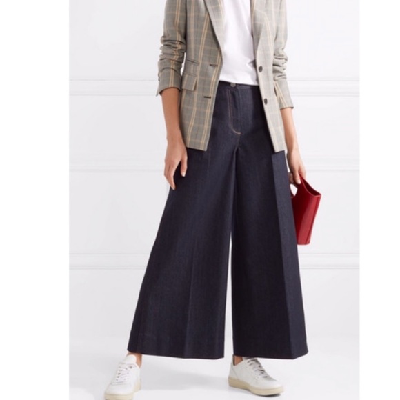 Elizabeth and James Denim - NWT Elizabeth & James Ace Wide Leg Blue Crop Jeans